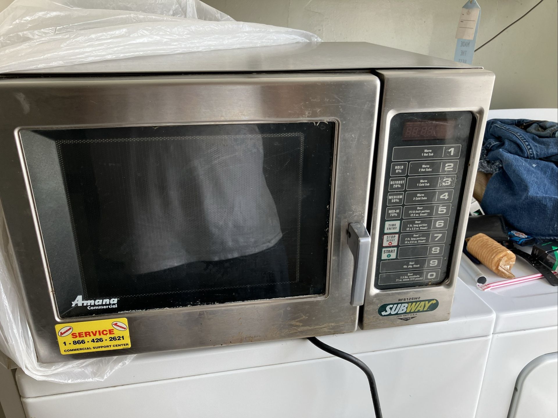 Subway Commercial Microwave Oven