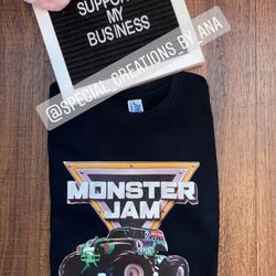 Personalized Monster Jam Boys Shirt 💚