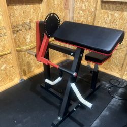 preacher curl machine