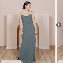 Revelry Brand Skye Dress - Size 2 (Eucalyptus) Thumbnail