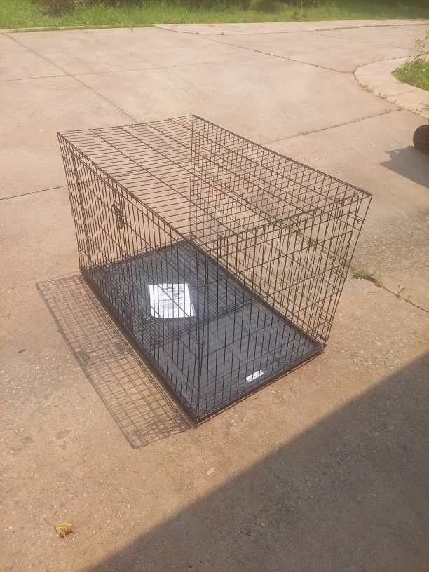 Folding 2 Door Dog Crate