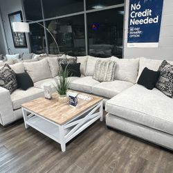 Large Plush Sectional (memory Foam) American Made 