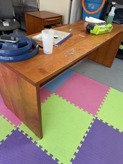 Desk With Filing Cabinet