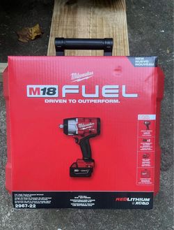 Milwaukee M18 FUEL 18V Cordless 3/8 in. And 1/2inch Compact Impact Wrench with Friction Ring Kit, 2 Resistant Batteries