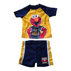 VTG Sesame Street Elmos World Elmo Boss Outfit SZ 0/3 Months