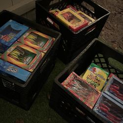 Assorted flavored candy canes