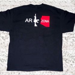 NEW Black Arizona Custom Made Graphic T-Shirt