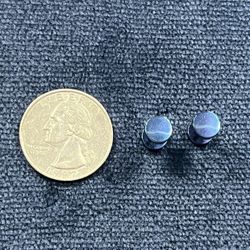 Blue Faux Plug Earrings 