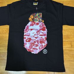BAPE black pink camo tee 
