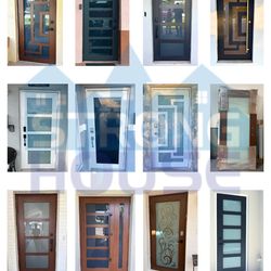 Aluminum impact single doors