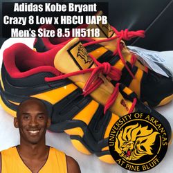 Adidas Kobe Bryant Crazy 8 Low UAPB Collab  Men’s Size 8.5 IH5118