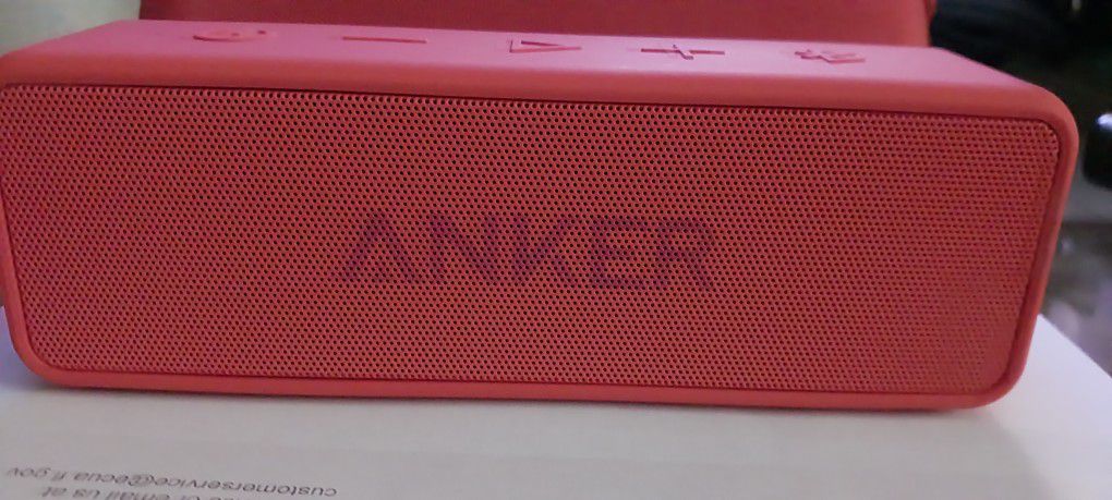 NEW Anker Soundcore 24-HR Playtime Bluetooth Speaker with Case - Red