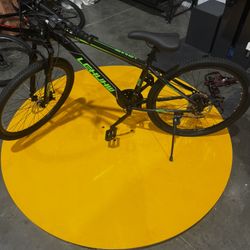 Good Matte Black And Green Mountain Bike $200