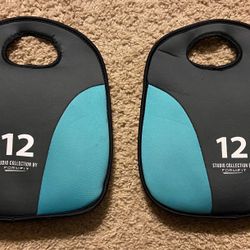 12 Lb Pair Soft Kettle Bells 24 Lb Total 