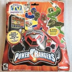 2006 Jakks Pacific Power Rangers TV Plug n Play Console 
