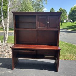 Wooden Antique Desk/Hutch