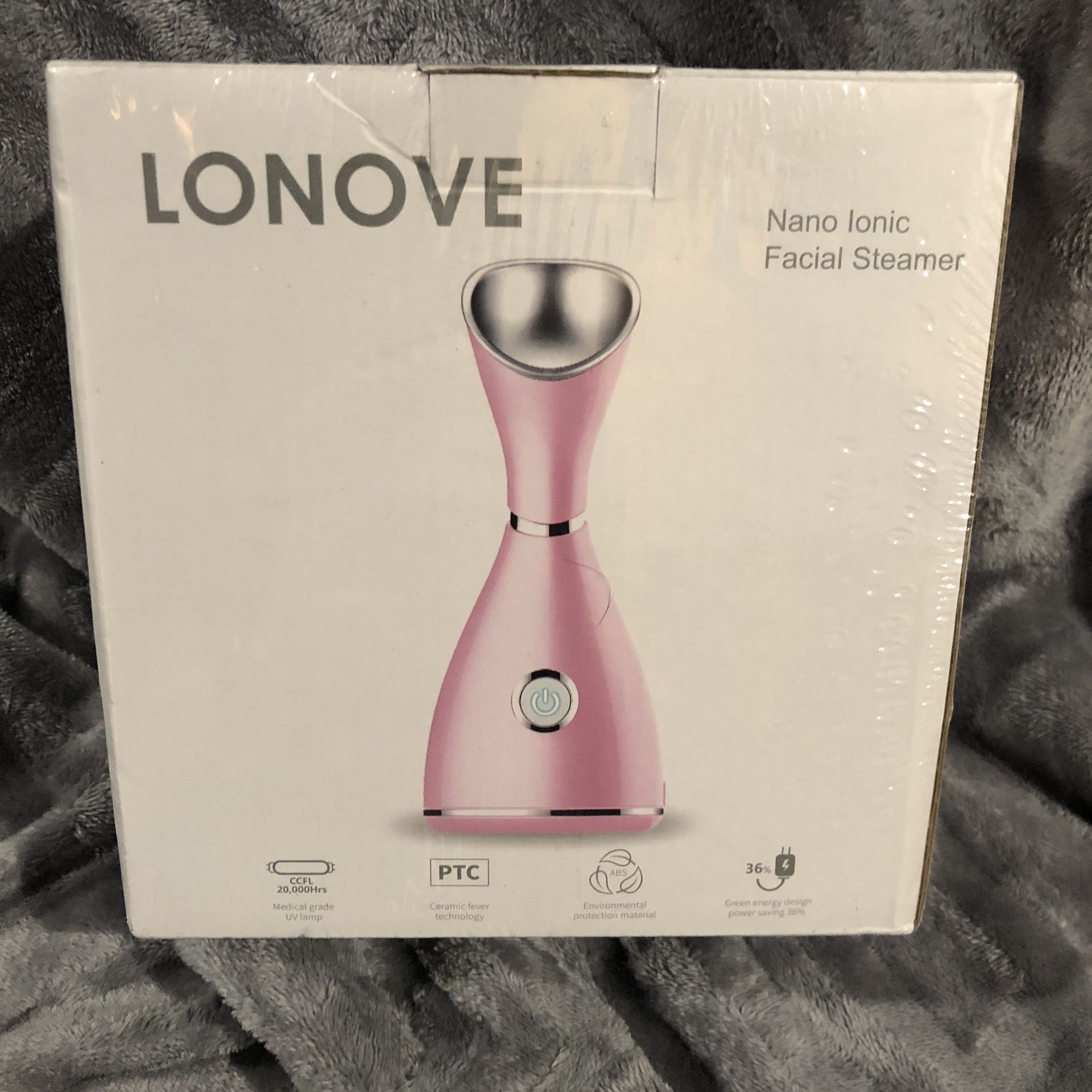 Facial Steamer Nano Ionic Face Steamer - LONOVE Facial Steamer for Home Facial Sauna Spa Sinuses BPA Free Warm Mist Face Humidifier for Moisturizing P