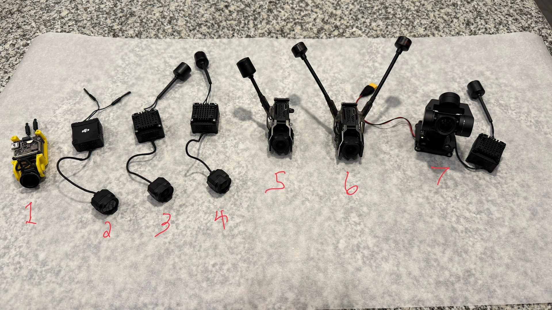 DJI O3 Air 4K FPV Camera Units Seven In Total