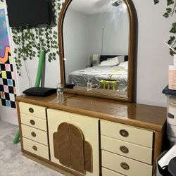 Dresser With Mirror Art Deco Style