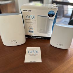 Netgear Orbi Cable Modem Router And Satellite 