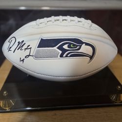 DK Metcalf Autograph Football.