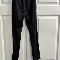 Adidas Girls Black Track Pants - Size Medium - VGUC