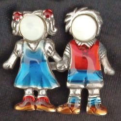 AJMC Boy And Girl Pin