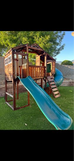 Kids craft swing set/slide