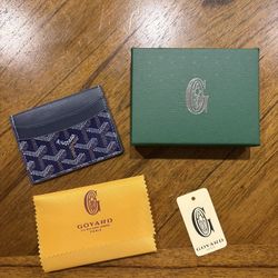 Navy Blue Goyard Cardholder 