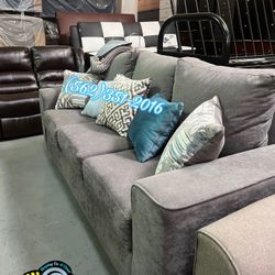 Grey Couch Sofá Three Seater New Bonito Gris 