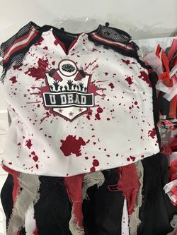 Halloween costume zombie cheerleader