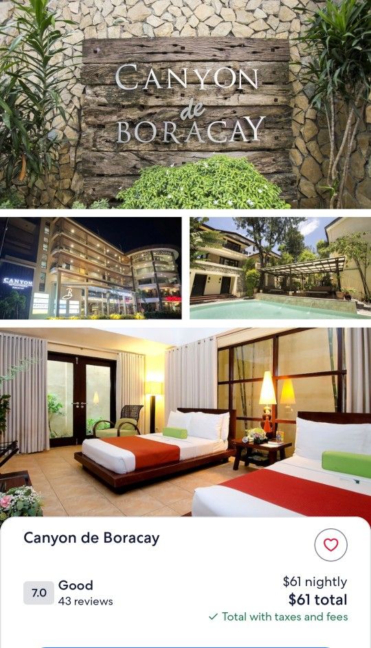 Hotel vouchers in Manila & Brocay