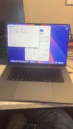 2021 MacBook Pro 16-inch M1 Pro, 16 GB RAM, 1 TB SSD
