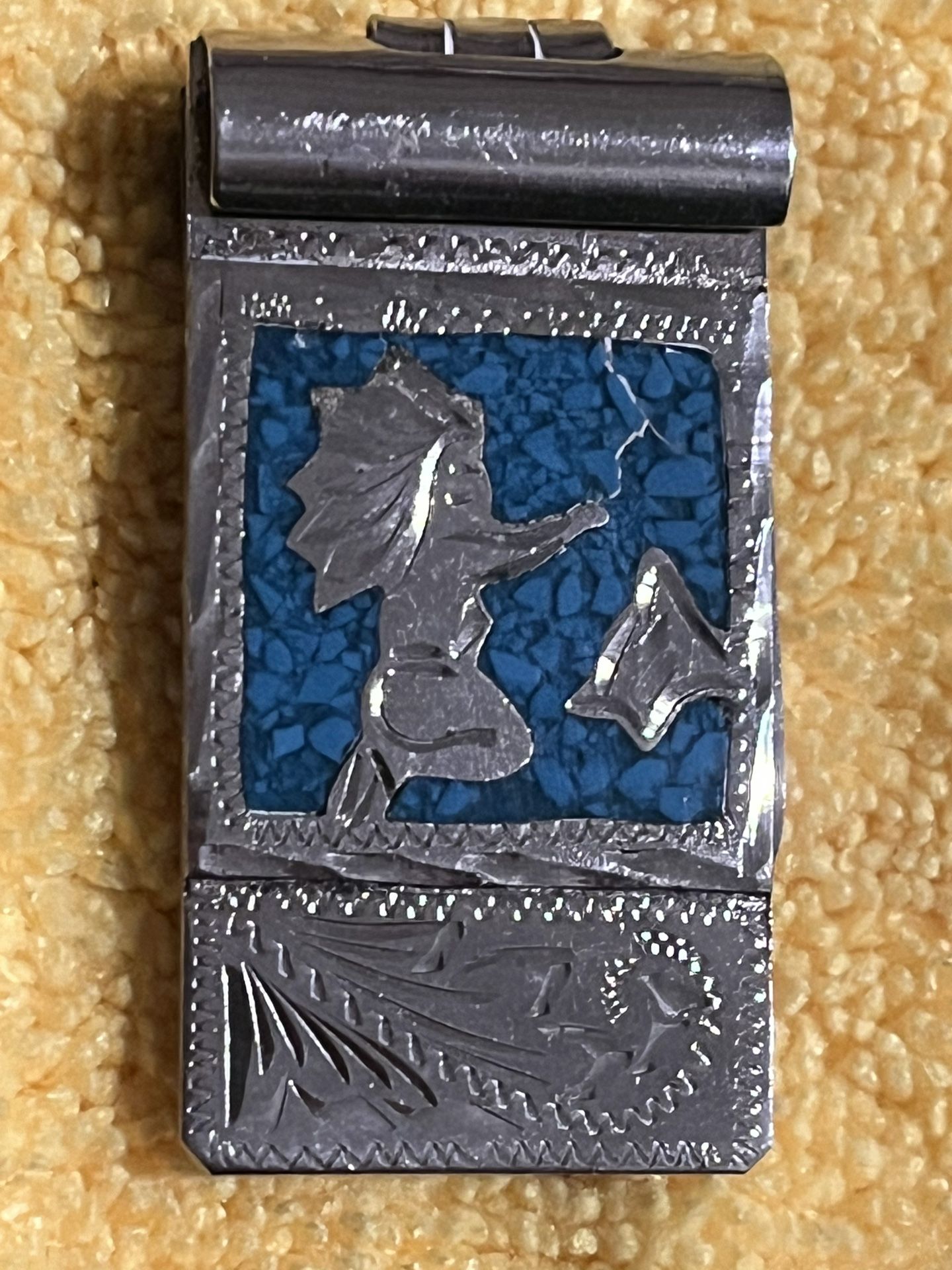 Vintage Alpaca Mexico Silver Money Clip 