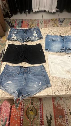 5 pairs Girls Sz 4 short shorts