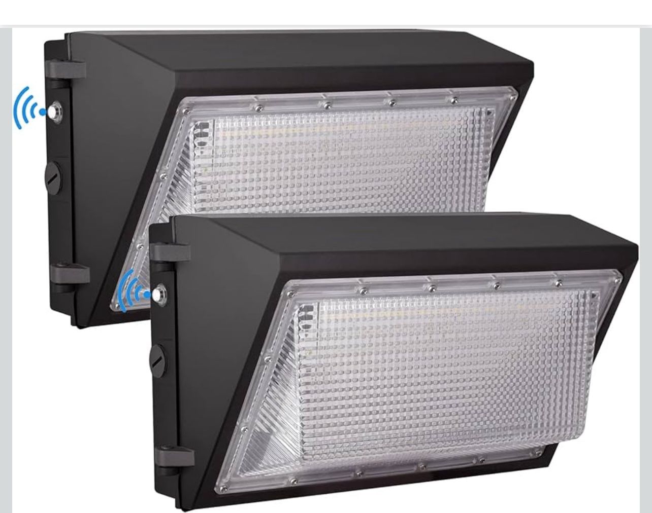 LED Wall Pack Light with Dusk to Dawn Photocell,100W 13000LM 5000K Daylight Wall Pack, 2 Pack 