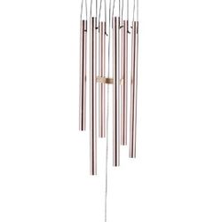 Brand New Crafted with Love. Bamboo/Aluminum chime for your Home, Outside Garden Patio Décor- Copper Red

