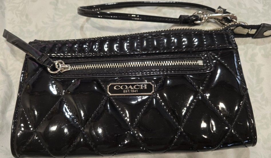 Coach Quilted Wristlet