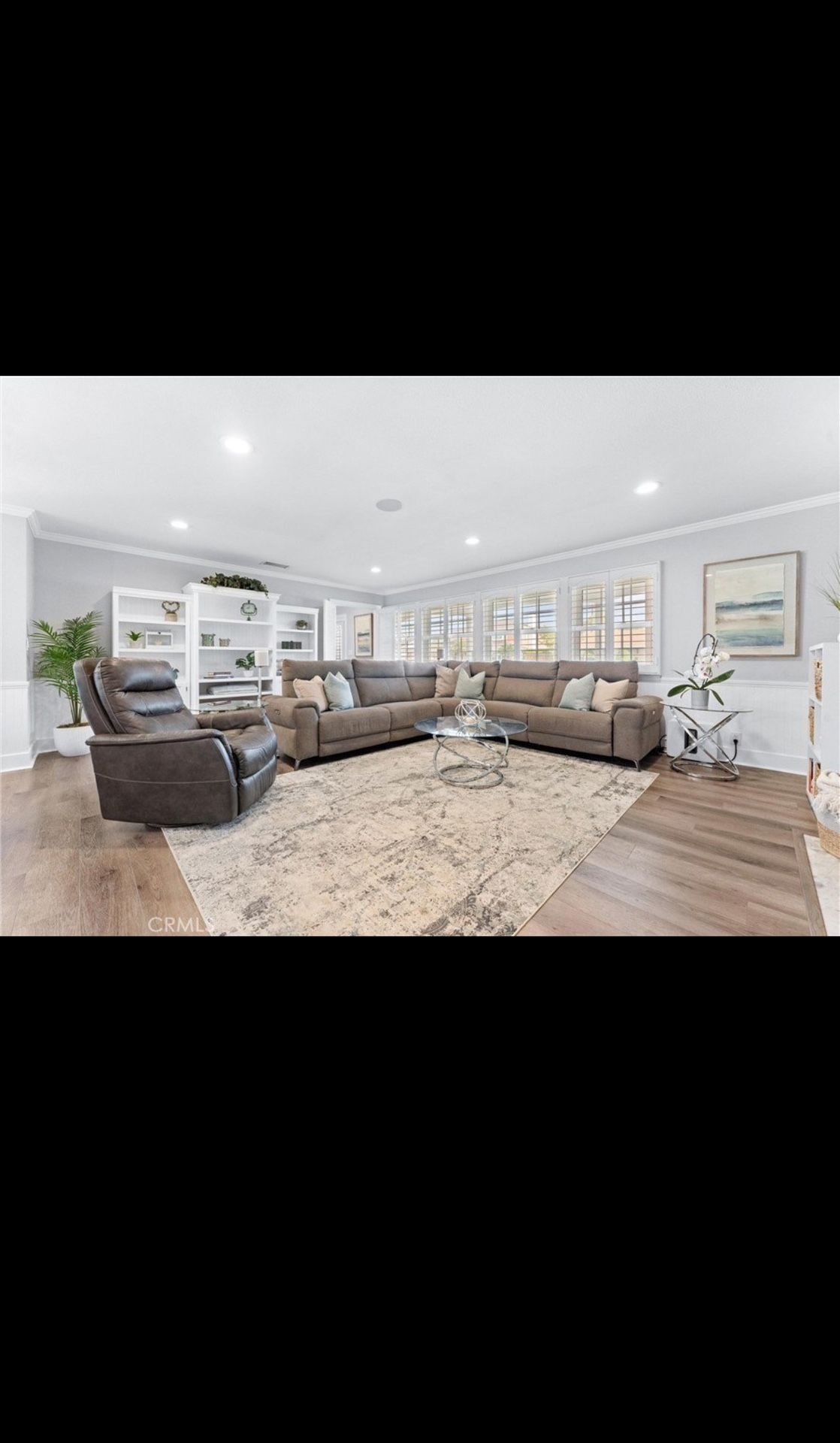 Grey Reclining  Sectional 