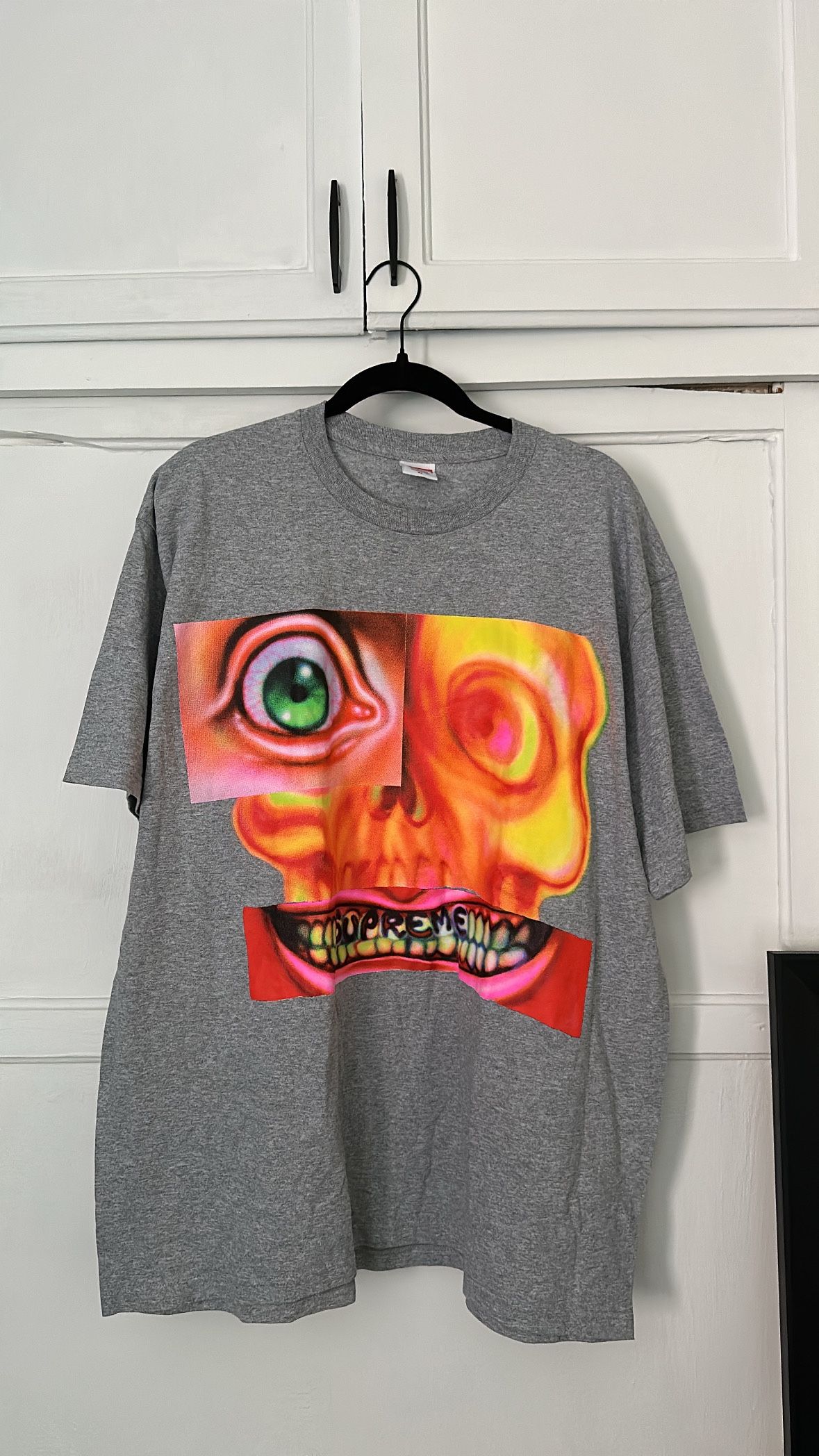 Supreme Face Tee Heather Grey