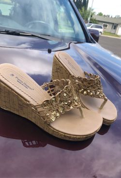 Cute flip flops with heel