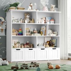 White Cube Toy Organizer 
