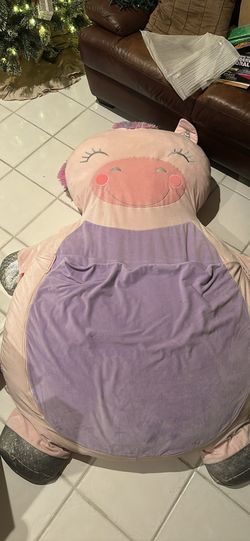 Big Floor Plush Unicorn Pillow 