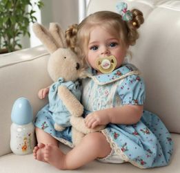 Lifelike Reborn Baby Dolls - 18 Inch Realistic-Newborn Baby Doll Blond Girl