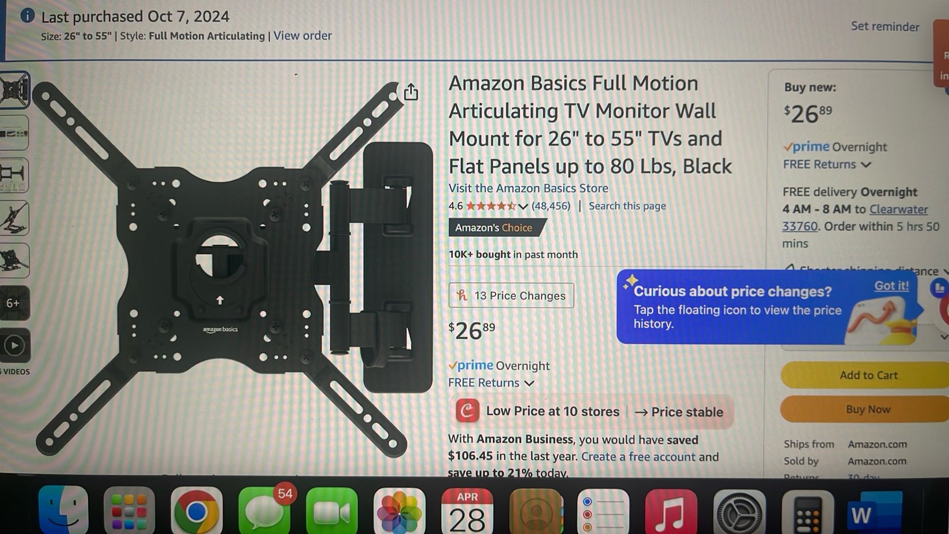 Full Motion Articulating Full Motion TV Mount