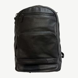 TUMI Harrison Warren Black Leather Laptop Backpack | Excellent Condition