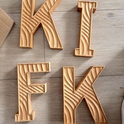 Wood Letter Decoration