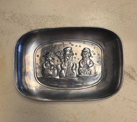 Snowman Bread Tray