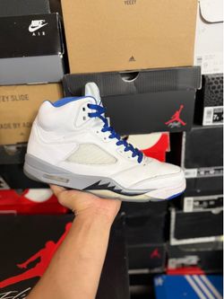 Jordan White Stealth 5s size 11.5 USED But Clean