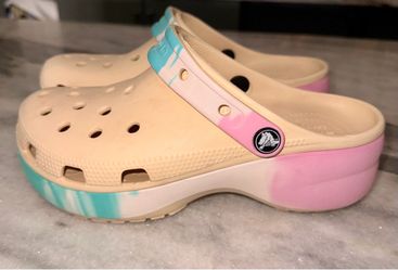 Crocs Classic Platform Clogs Tie-Dye
